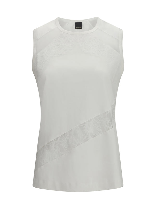 Pinko 100% Cotton tank top in white