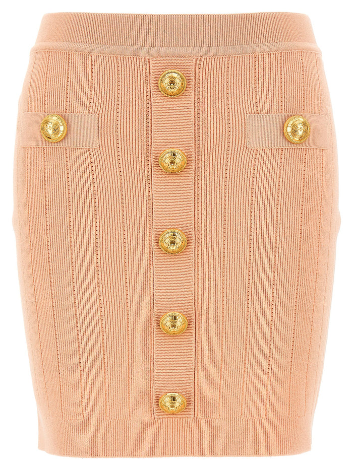 Chiocciola skirt Pink Viscose