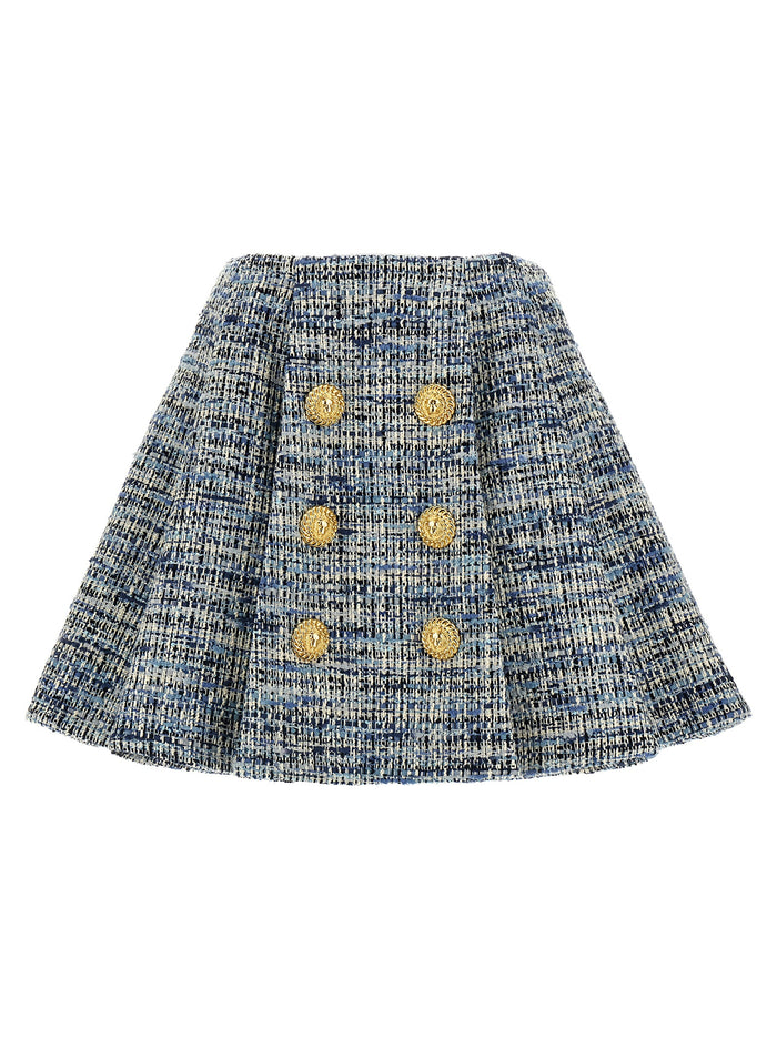 Tweed skirt Blue