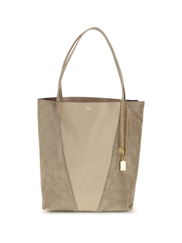 Chloé 100% calf leather Bos Taurus shoulder bag in brown