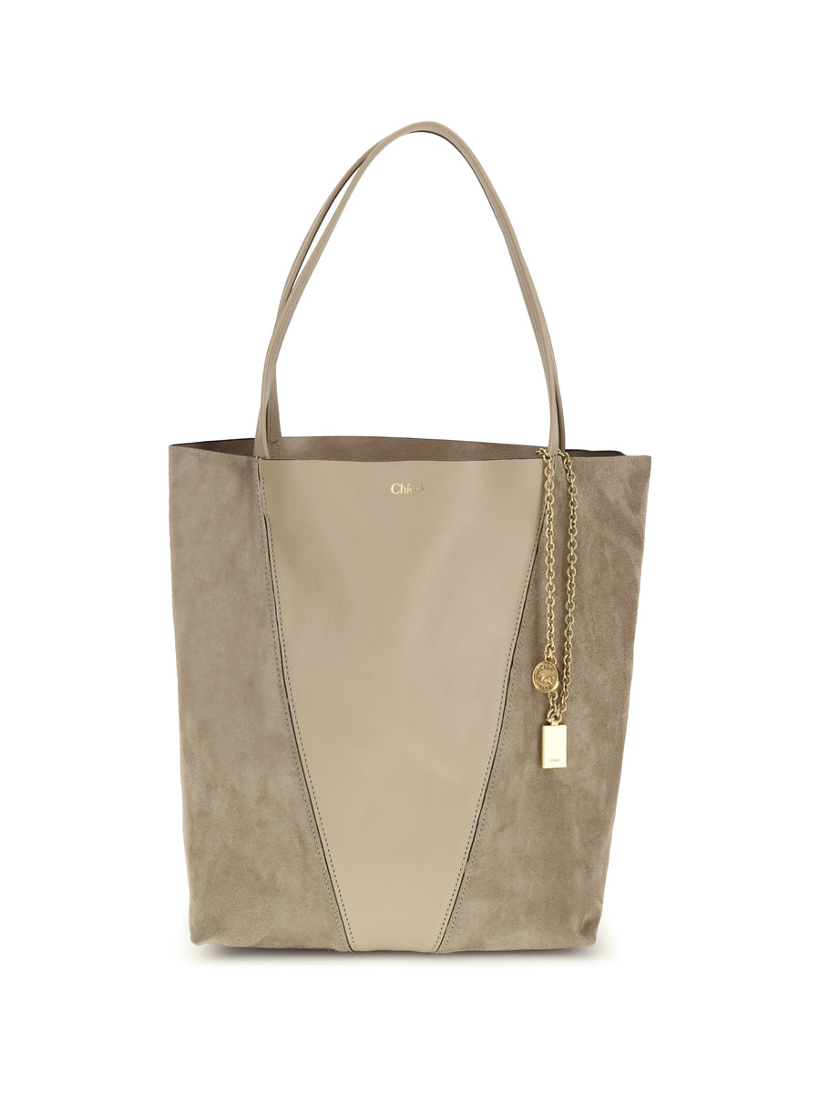 Chloé 100% calf leather Bos Taurus shoulder bag in brown