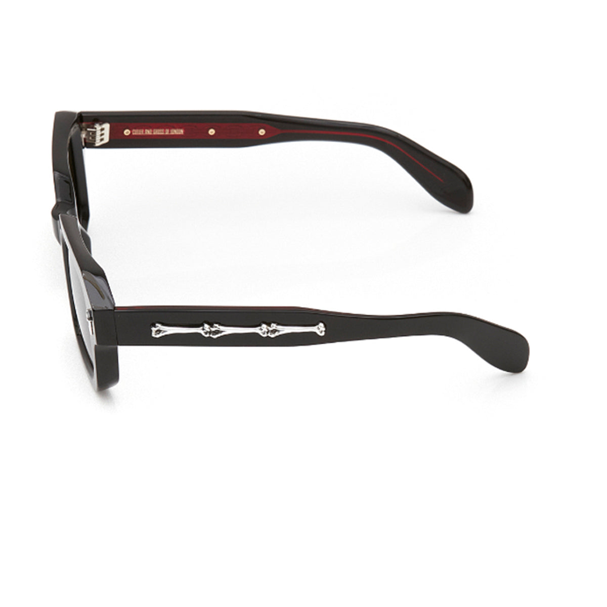 Cutler And Gross The Great Frog 005 01 Black Bones Link Nero Acetate Occhiali Da Sole