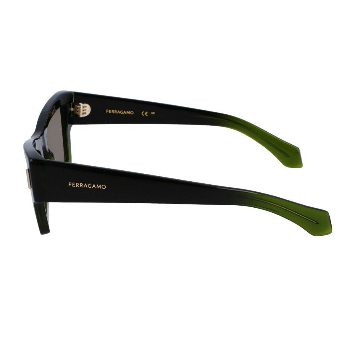 Salvatore Ferragamo SF2006S 316 Verde Scuro Sfumato Acetate Occhiali Da Sole