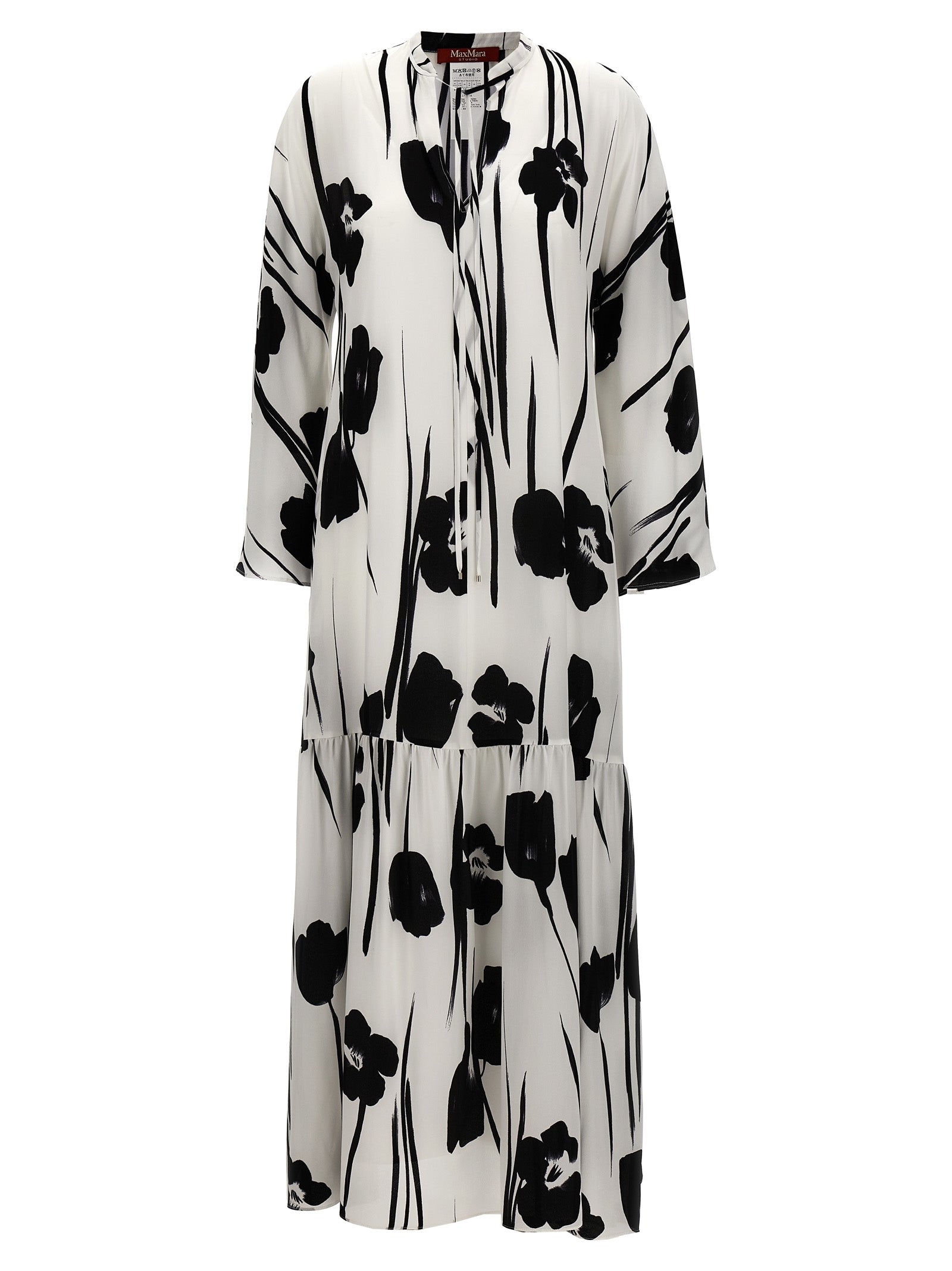 Eles dress White/black Silk