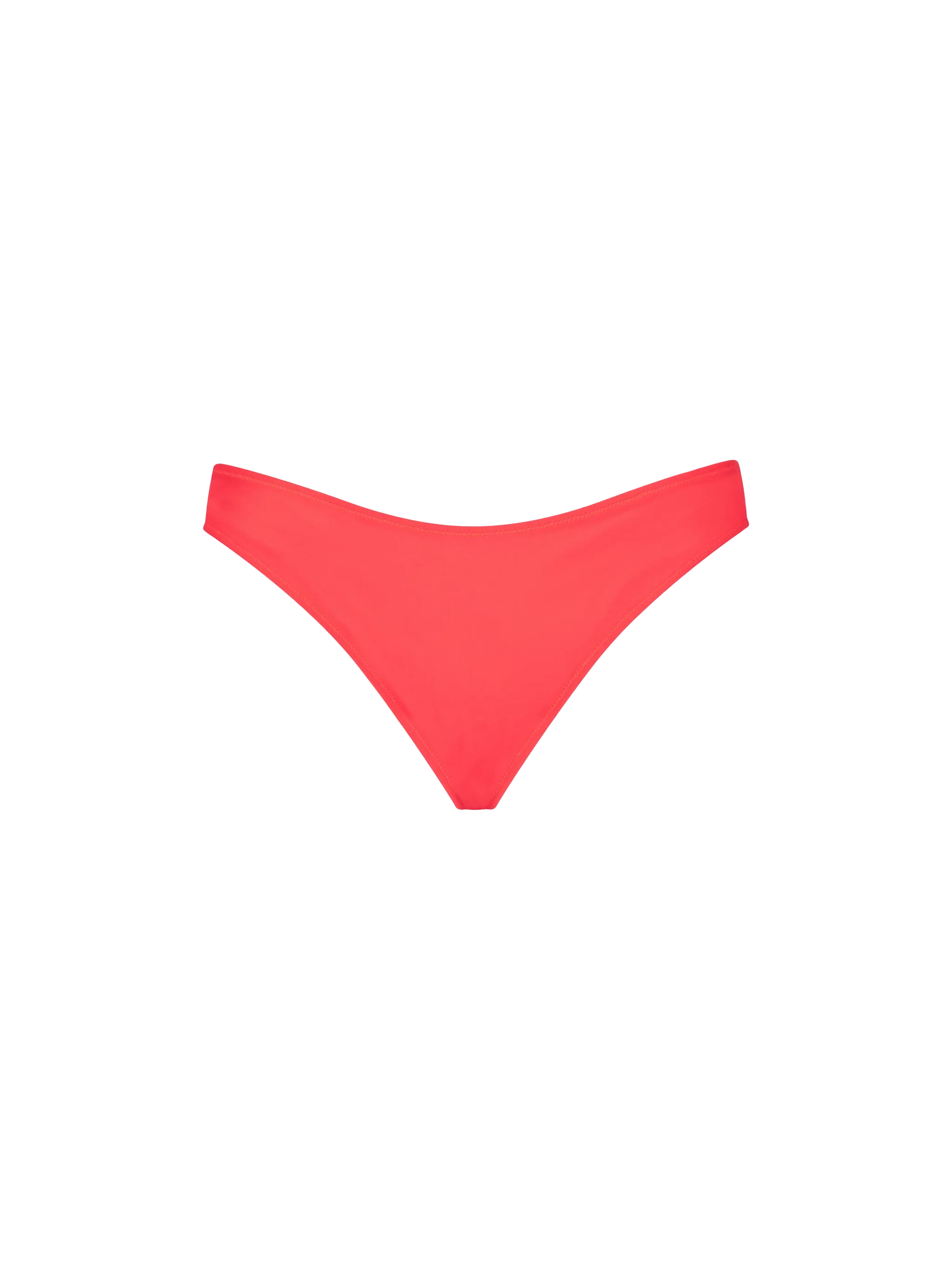 Elise Fluo Red Swim Briefs Bottom
