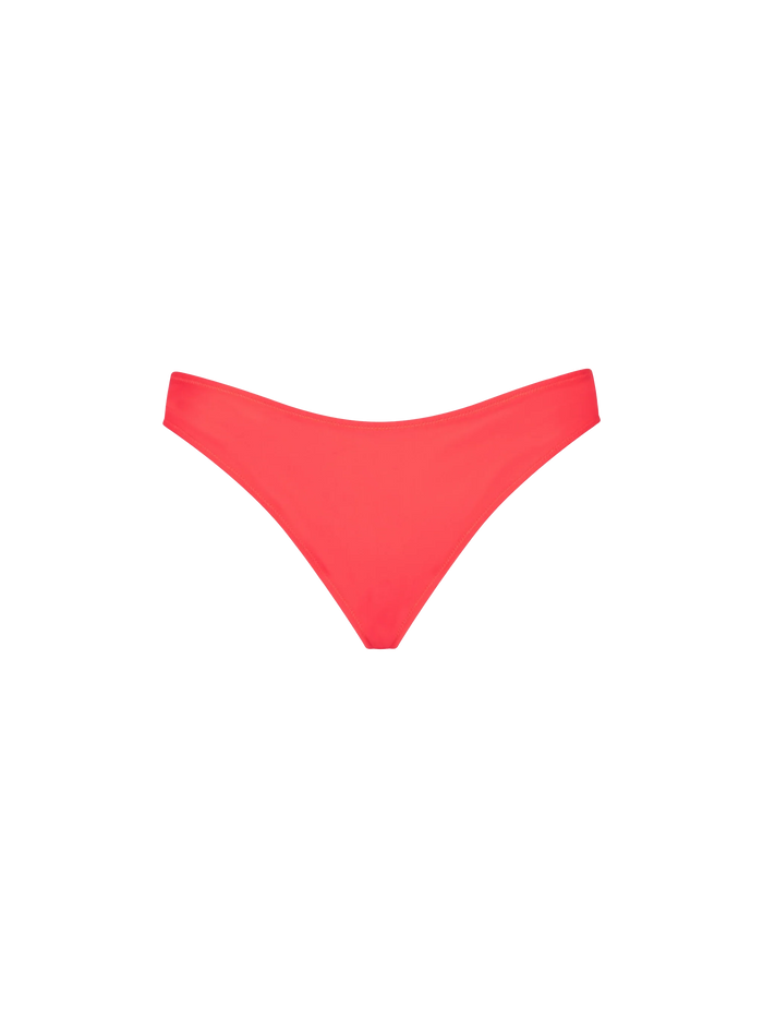 Elise Fluo Red Swim Briefs Bottom