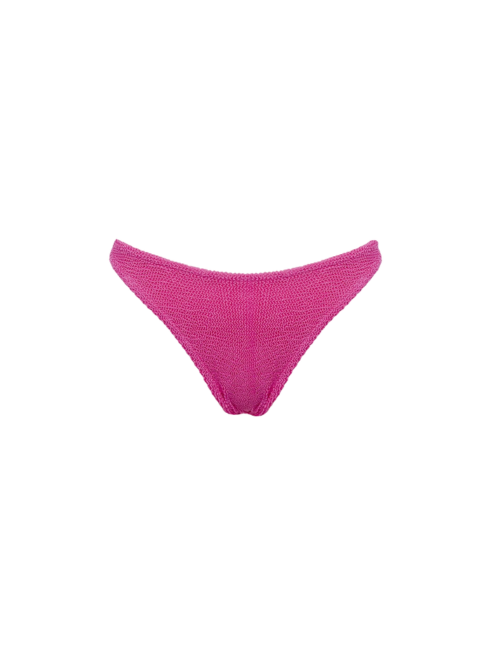 Elise Classic Pink Crinkle Swim Briefs Bottom
