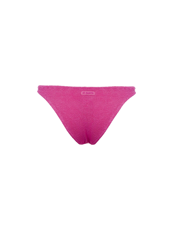 Elise Classic Pink Crinkle Swim Briefs Bottom