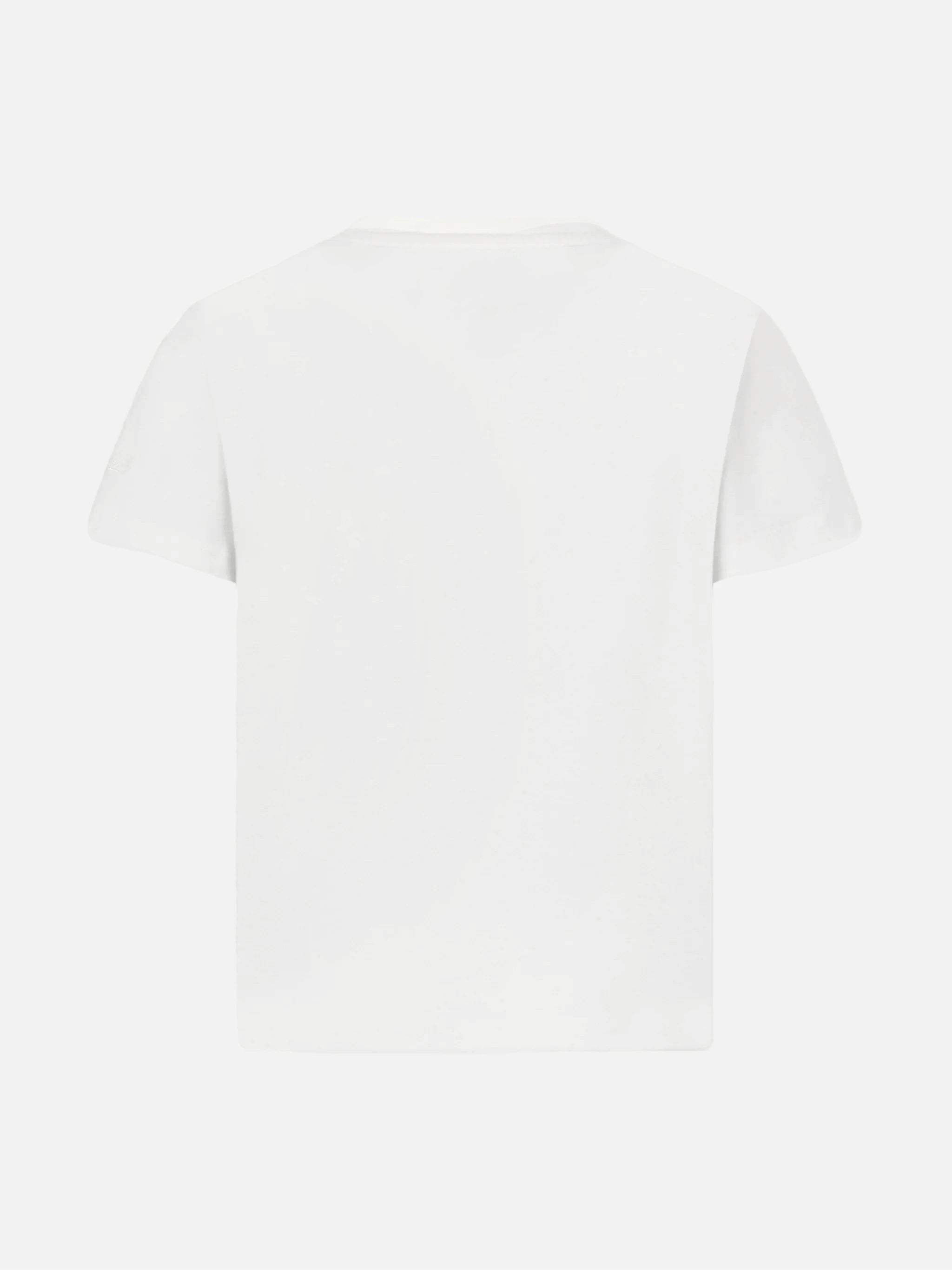 Girl Heavy Cotton T-Shirt With Barbie St. Barth Print | Special Edition White