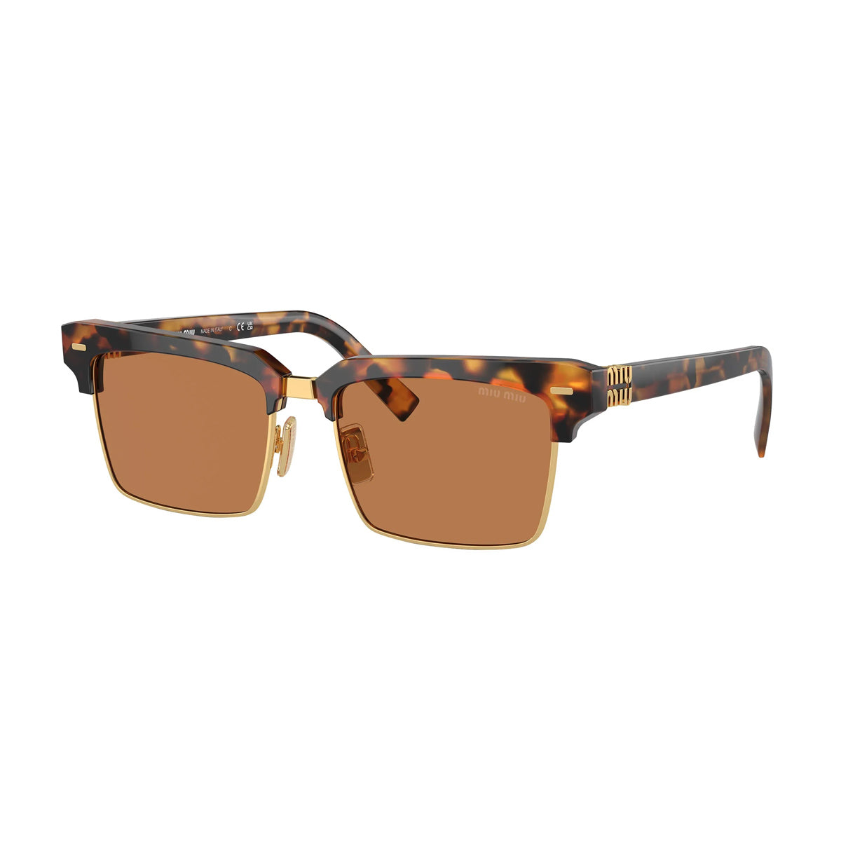 Miu 0MU 10ZS Runway 19P2Z1 Tortoise Brown Marrone Acetate/metal Occhiali Da Sole