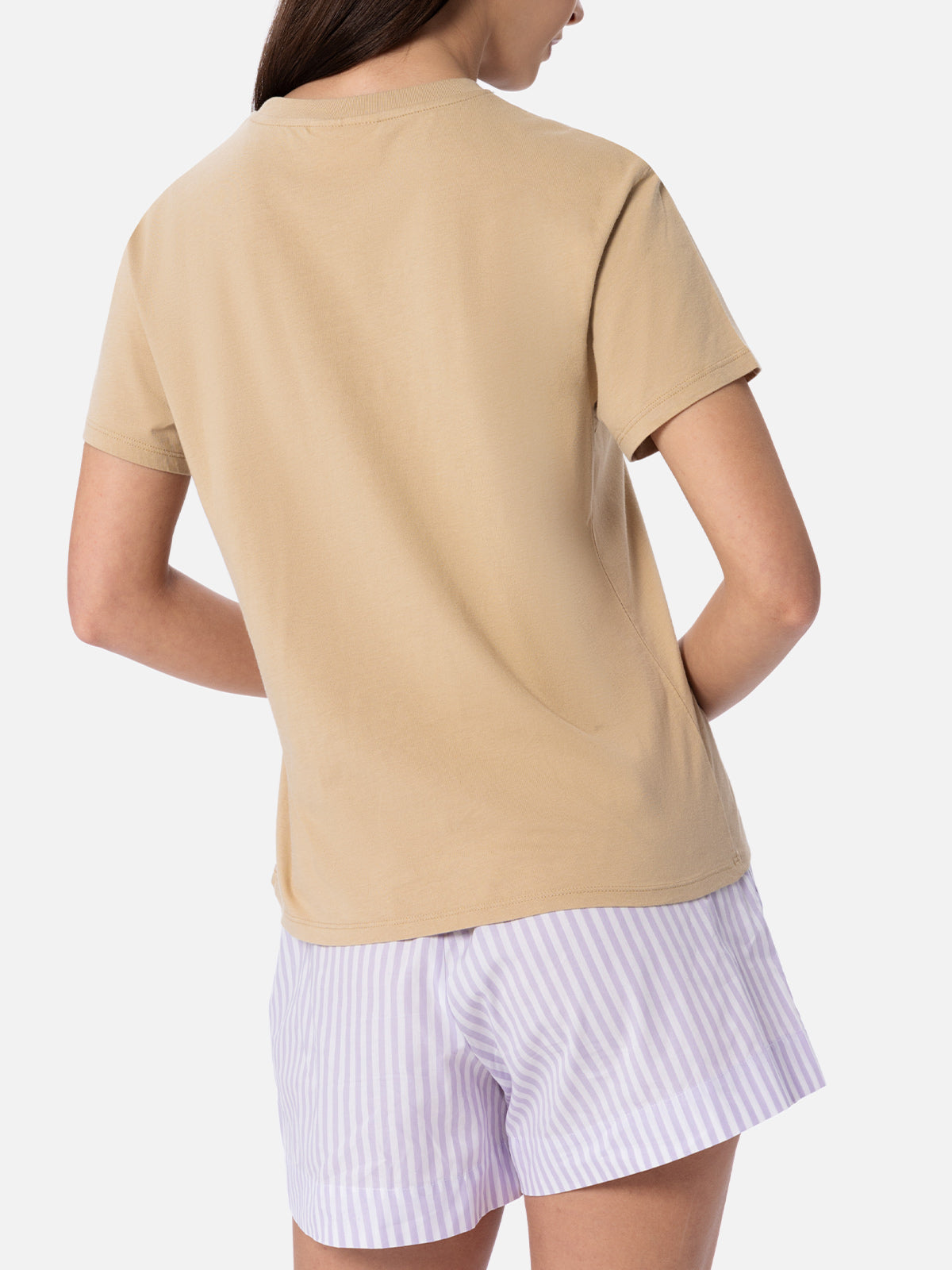 Emilie Cotton T-Shirt With Rhinestone Embroidery White