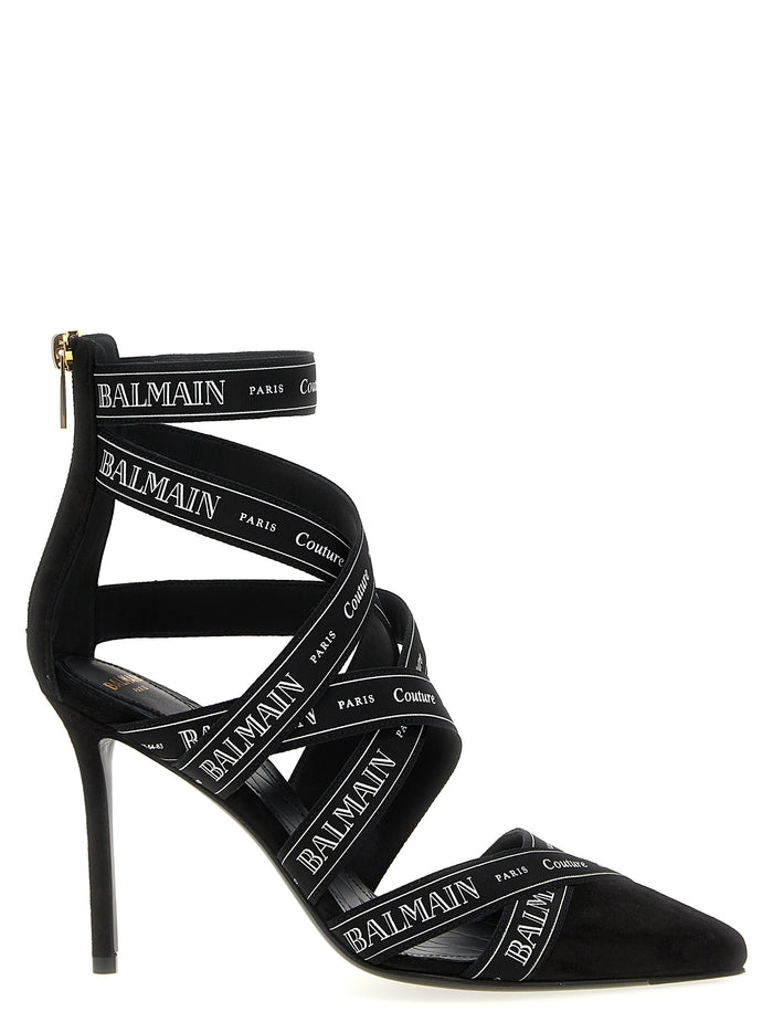 Couture Ribbon-Print pumps Black