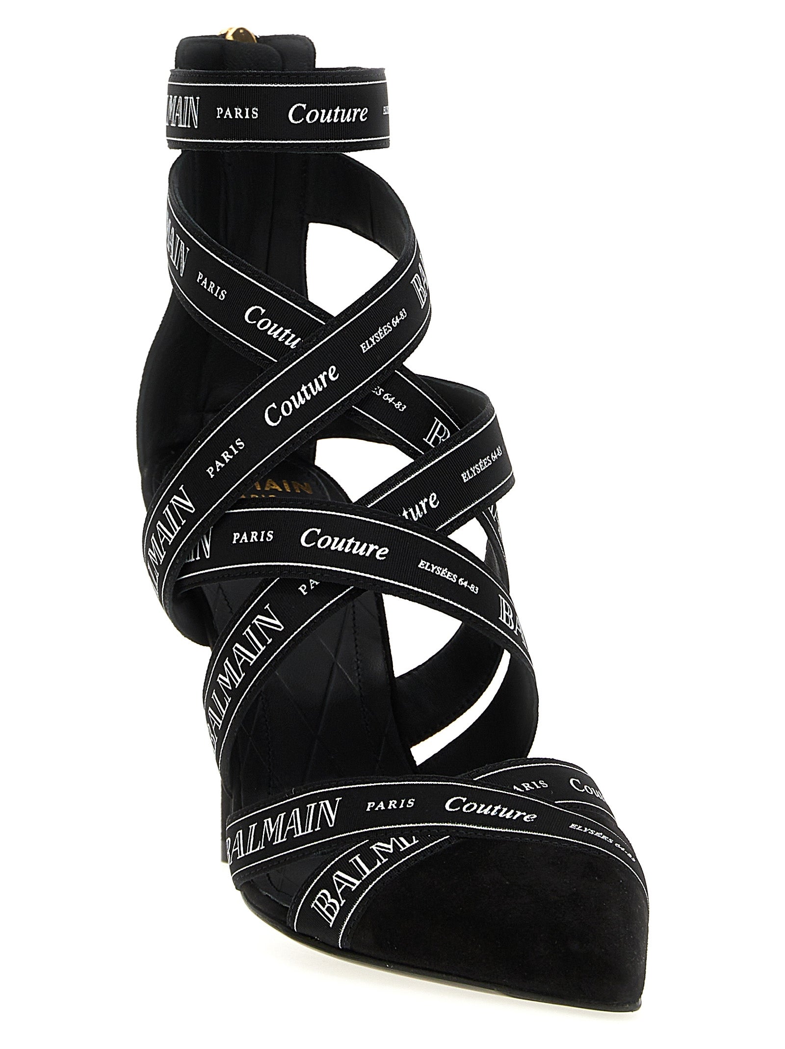 Couture Ribbon-Print pumps Black