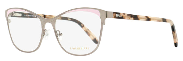Pucci Sculpted Butterfly Eyeglasses Ep5084 020 Ruthenium-Rose Havana 53mm Ruthenium/rose Metal/plastic (acetate)