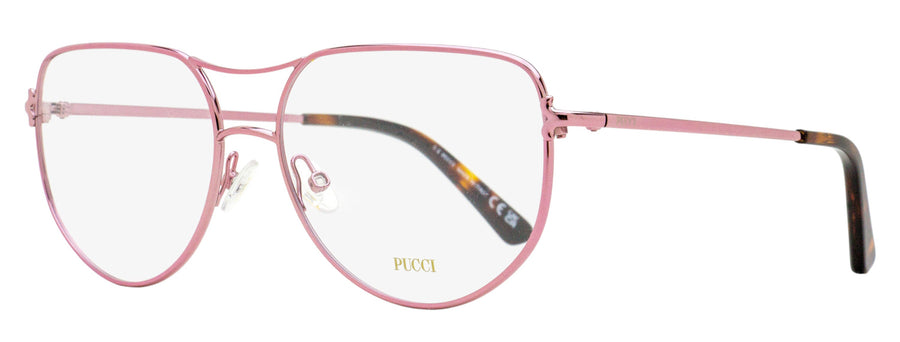 Pucci Clip-On Eyeglasses Ep5247 072 Metallic Pink 59mm Metal/plastic (acetate)