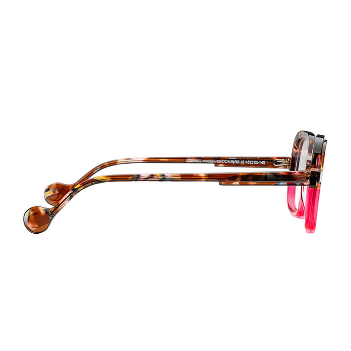 Matttew Dominos 1890 Mix Marrone Rosa Acetate Occhiali Da Vista