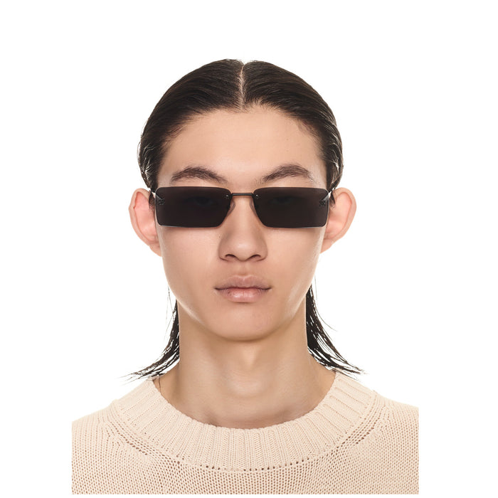 RICCIONE SUNGLASSES Black Nero Metal Occhiali Sole