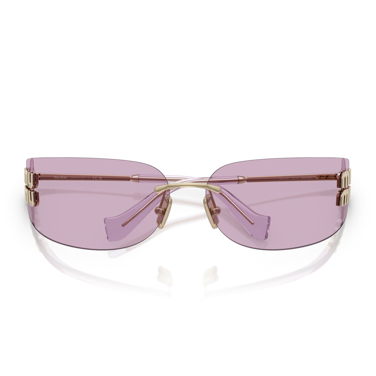Miu 0MU A51S Aube ZVN90O Oro Pallido Metal Occhiali Da Sole