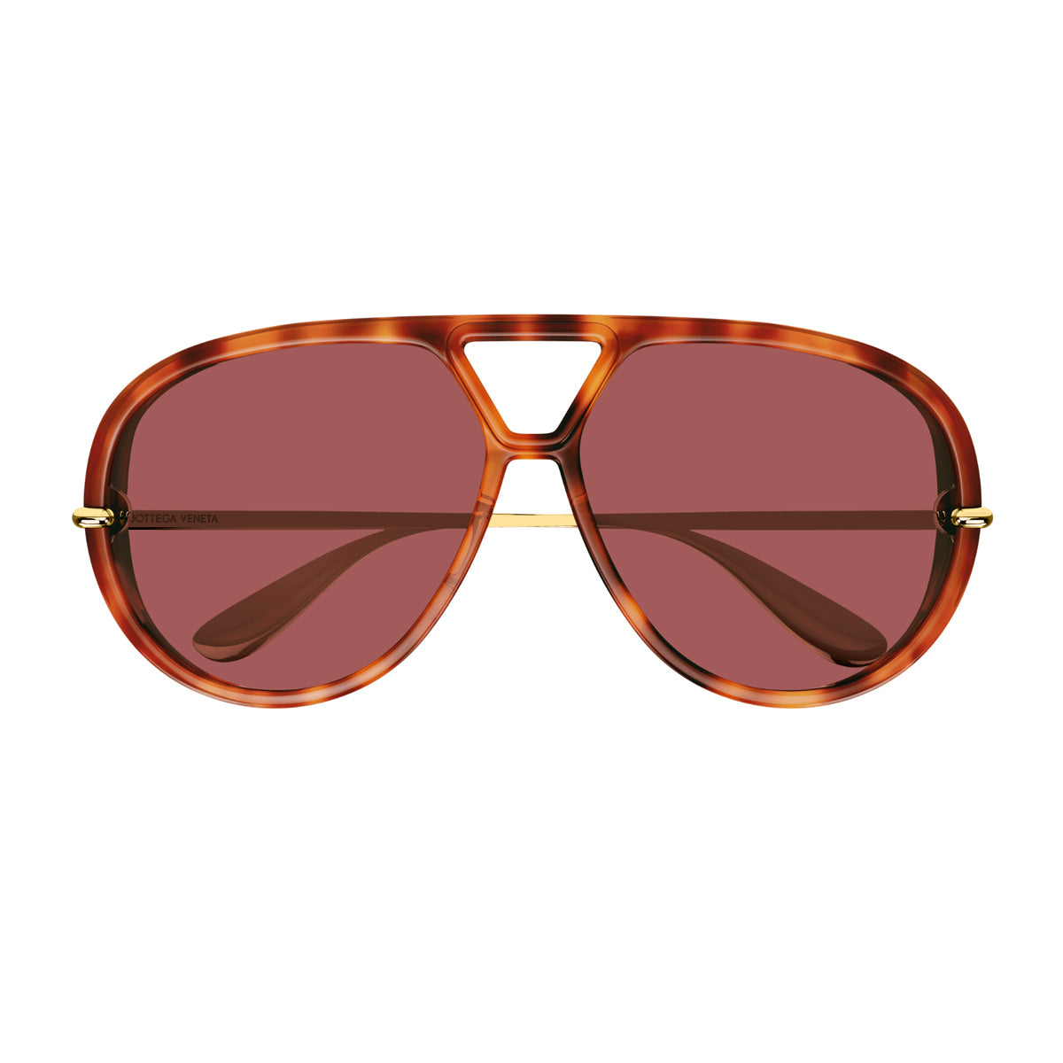 Bottega Veneta BV1274S Linea Unapologetic 003 Havana Gold Brown Marrone Recycled Acetate/metal Occhiali Da Sole