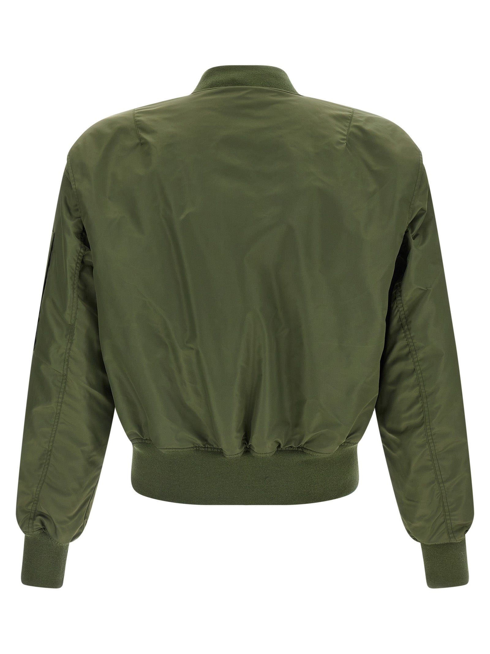 Nylon bomber jacket Green Down Jacket, Parka, Casual