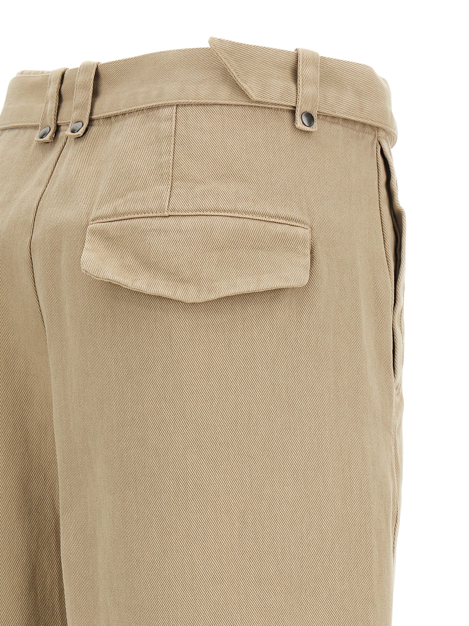 Gully pants Beige Cotton