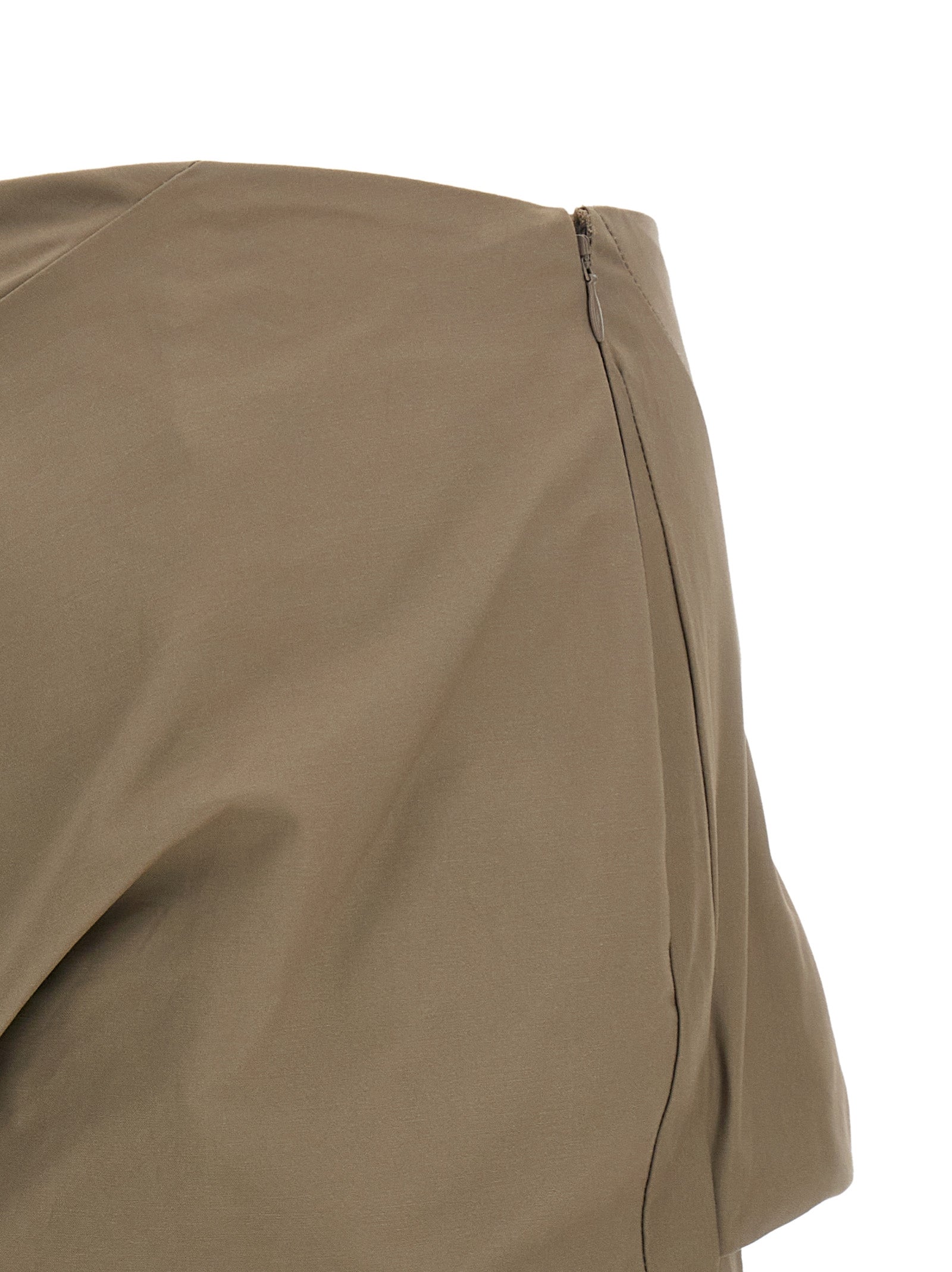Structured skirt Gray Cotton