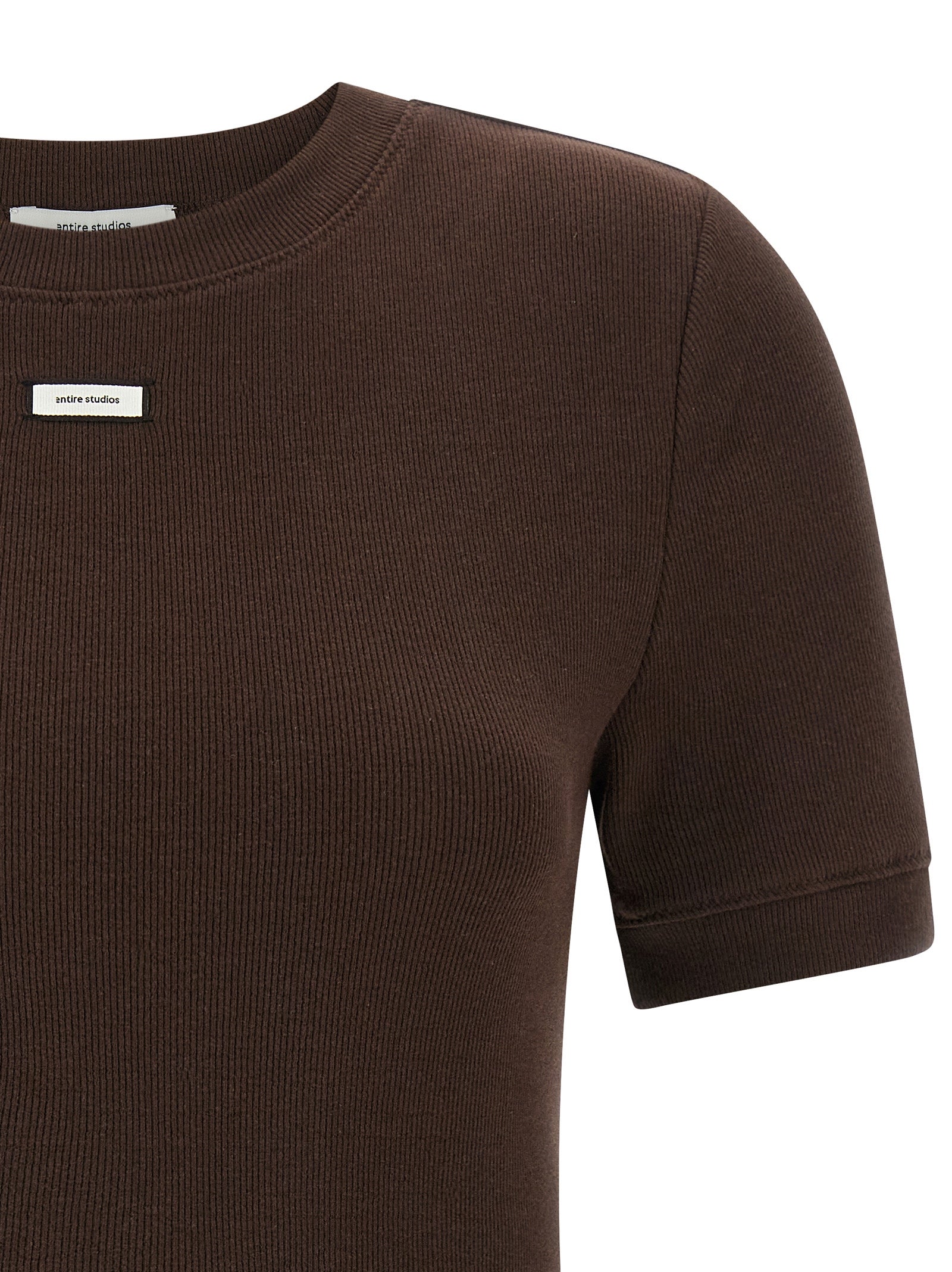Lounge T-shirt Brown Cotton