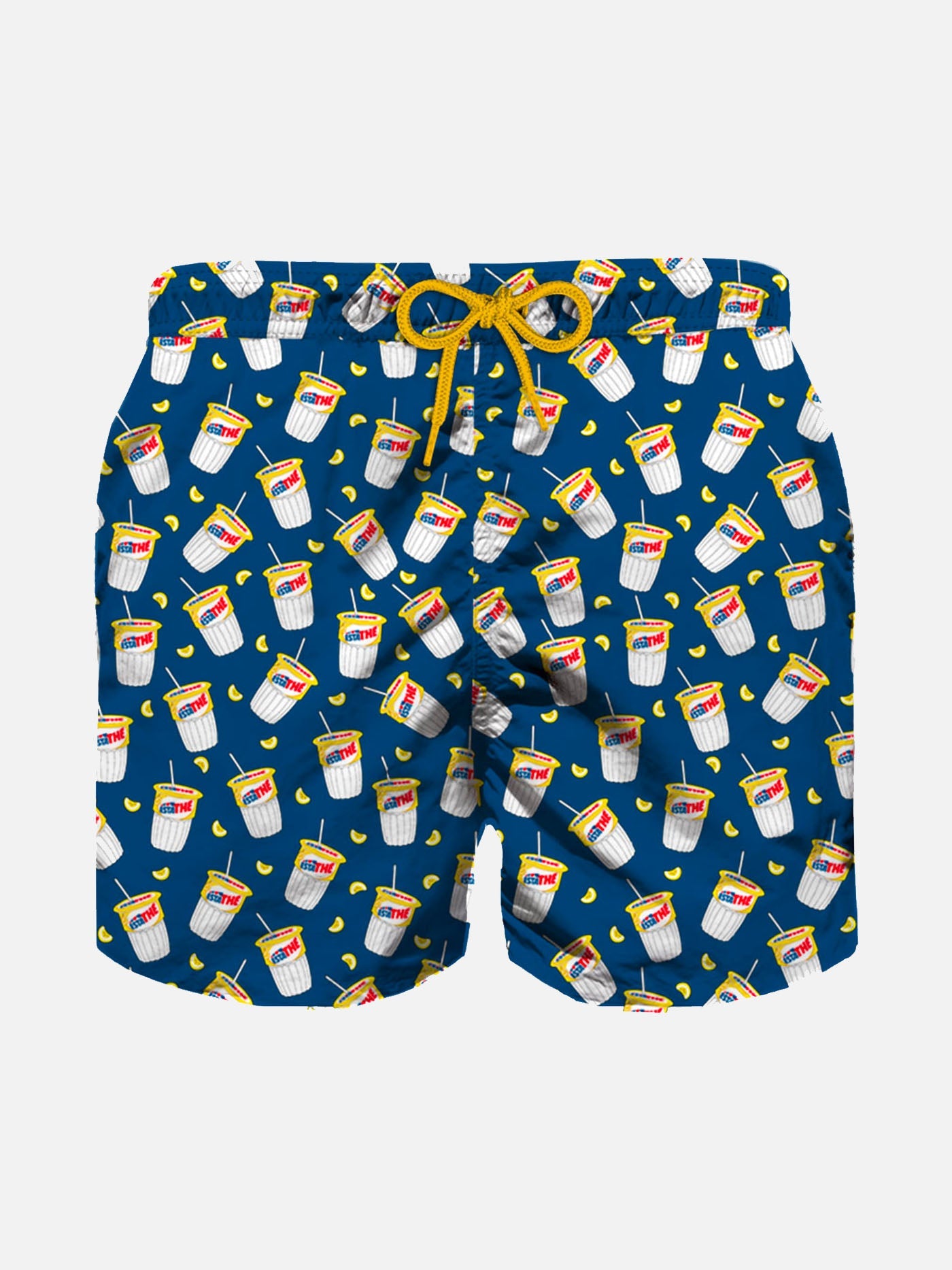 Boy Swim Shorts With Estathé Print | Estathé® Special Edition Blue Swimshort