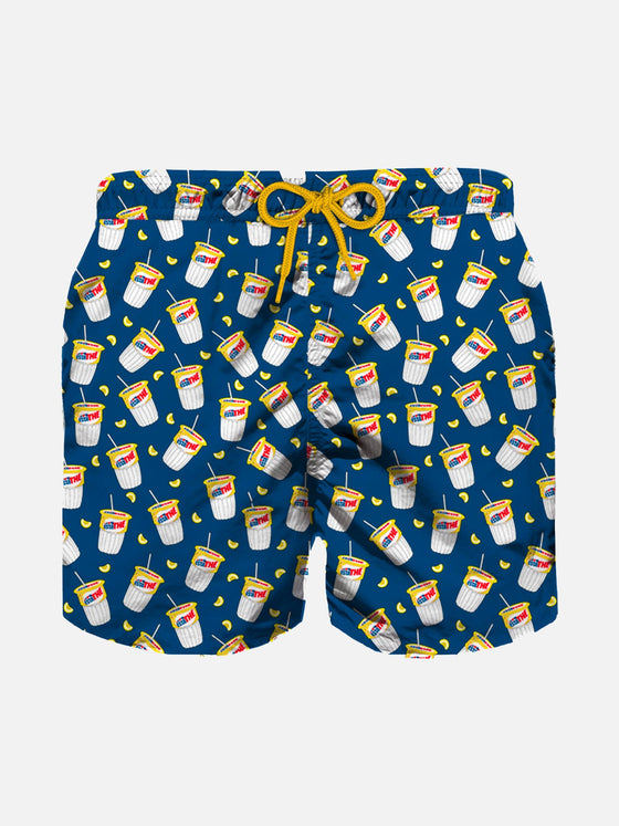 Boy Swim Shorts With Estathé Print | Estathé® Special Edition Blue Swimshort