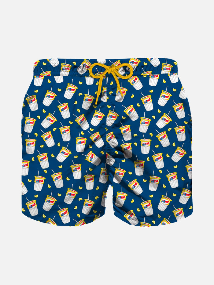 Boy Swim Shorts With Estathé Print | Estathé® Special Edition Blue Swimshort