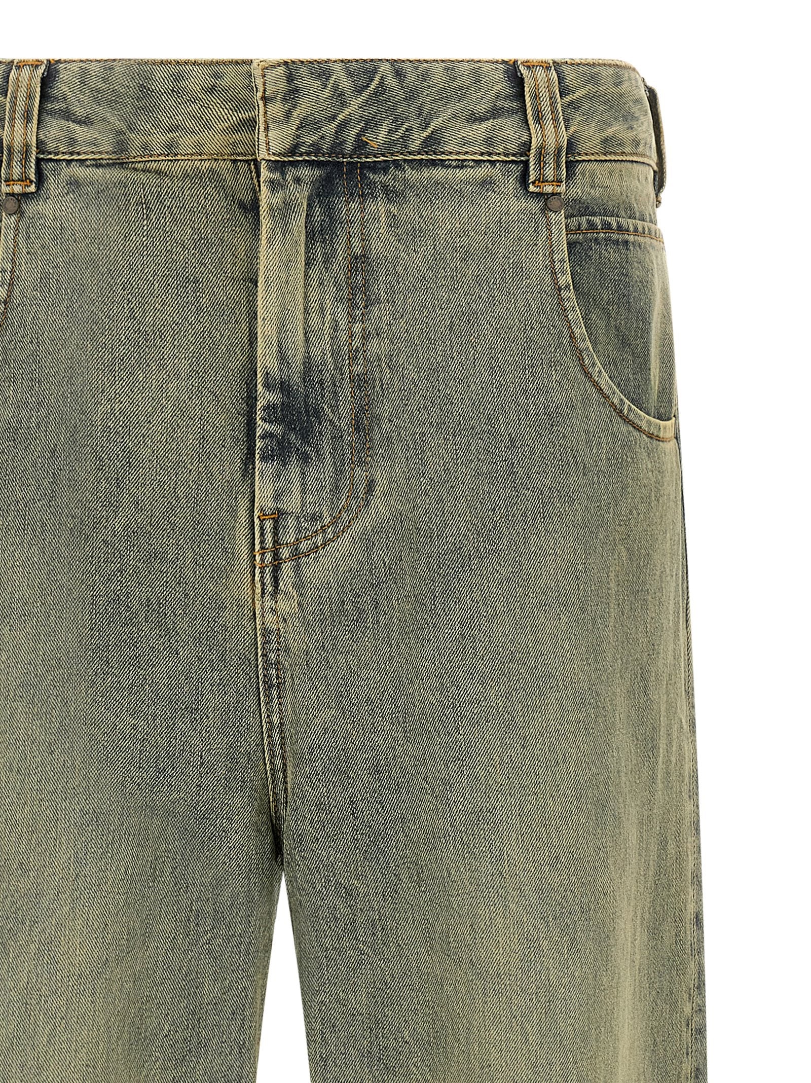 Gem Surface Wave jeans Yellow Cotton