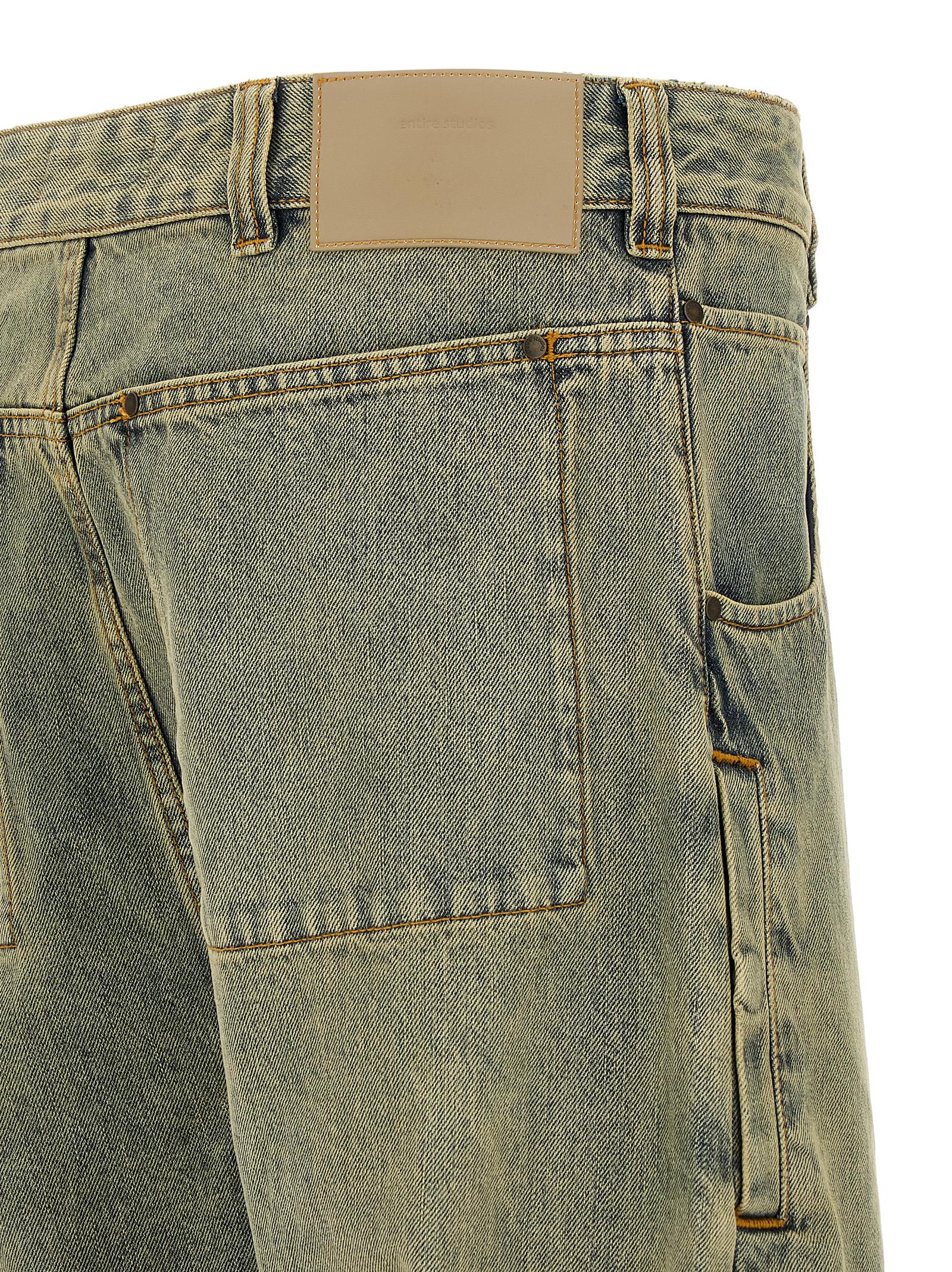 Gem Surface Wave jeans Yellow Cotton