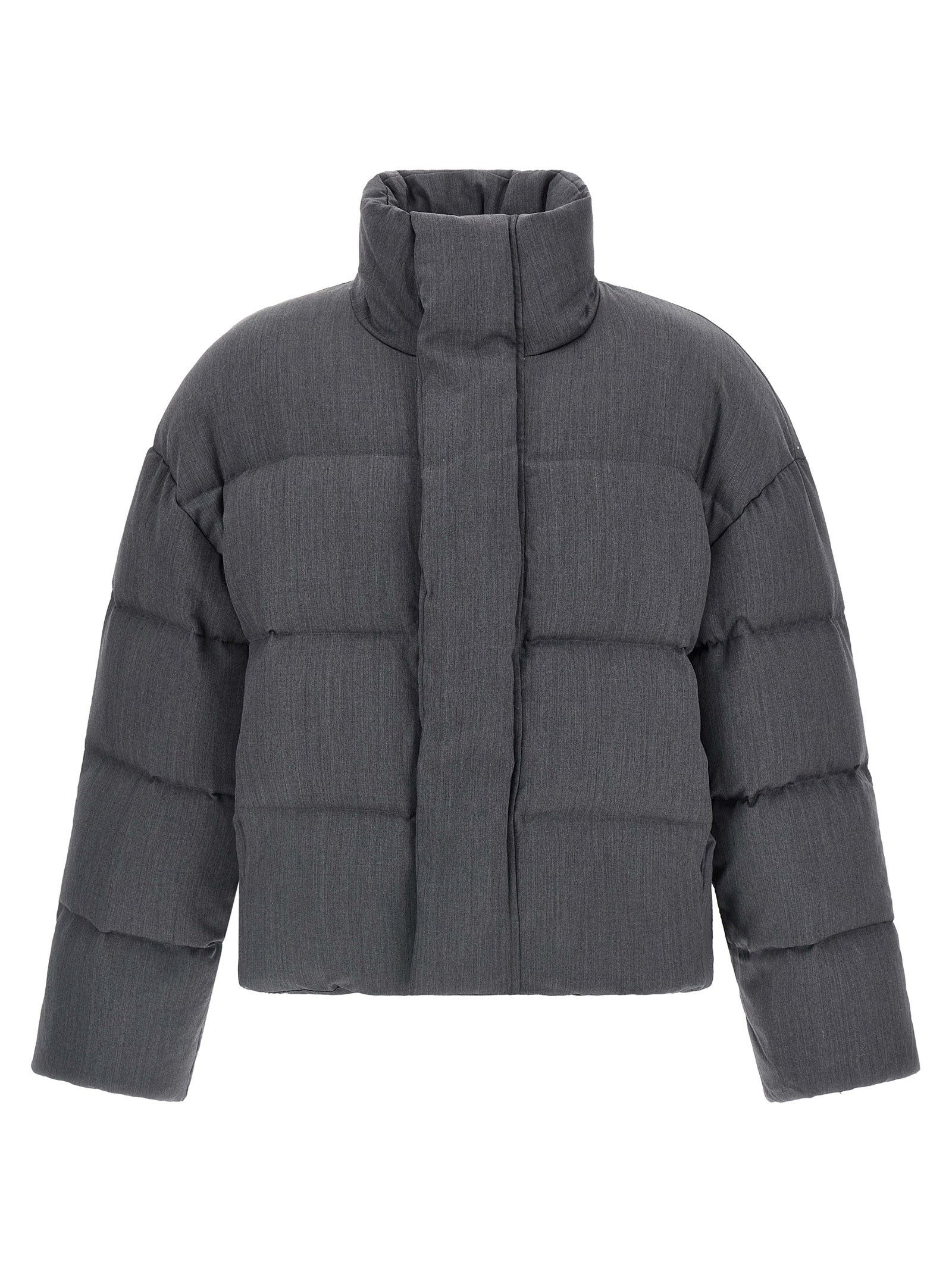 MML Puffer down jacket Gray Wool Jacket, Parka, Casual