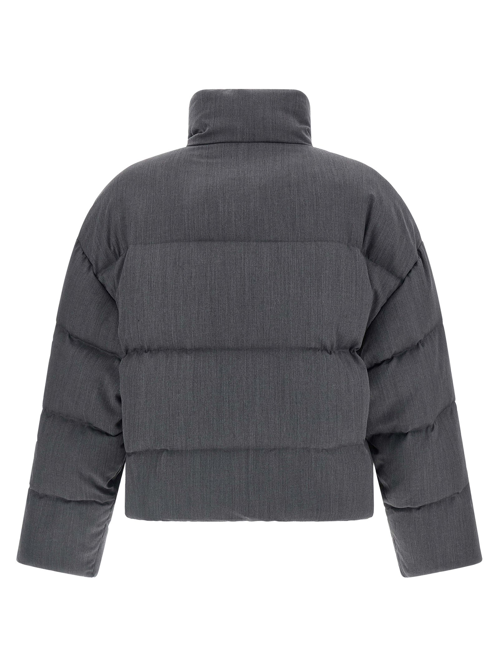 MML Puffer down jacket Gray Wool Jacket, Parka, Casual