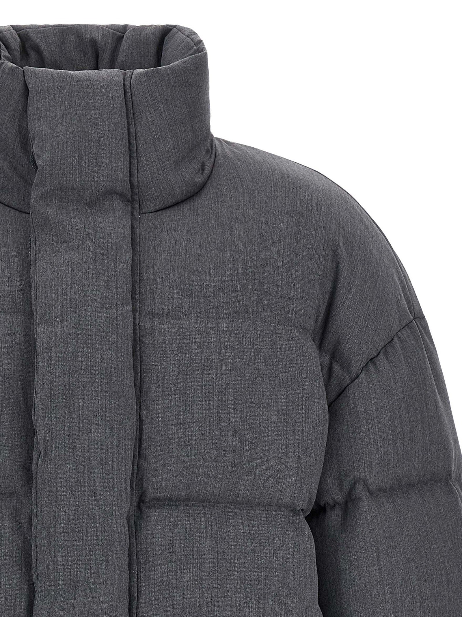 MML Puffer down jacket Gray Wool Jacket, Parka, Casual