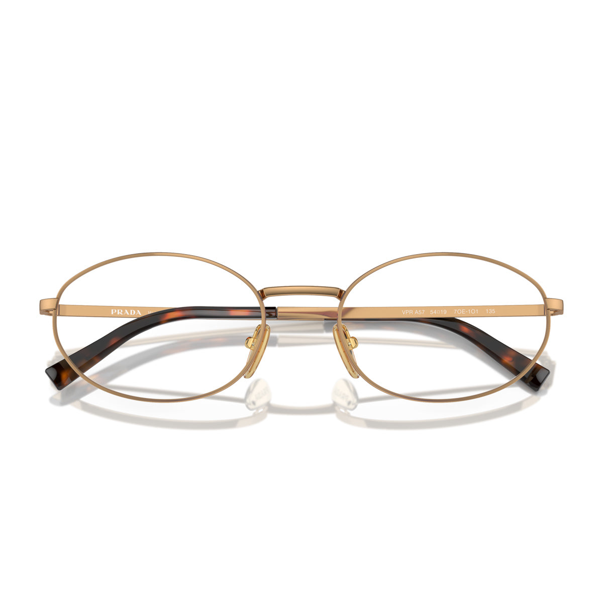 Prada PR A57V 7OE1O1 Ottone Oro Metal Occhiali Da Vista