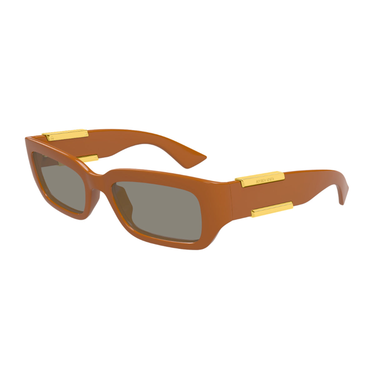 Bottega Veneta BV1406S Linea Ribbon 004 Brown Grey Marrone Chiaro Bio-injected Occhiali Da Sole
