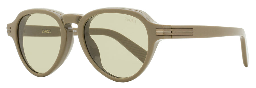 Zegna EZ0252 Acetate sunglasses in light brown