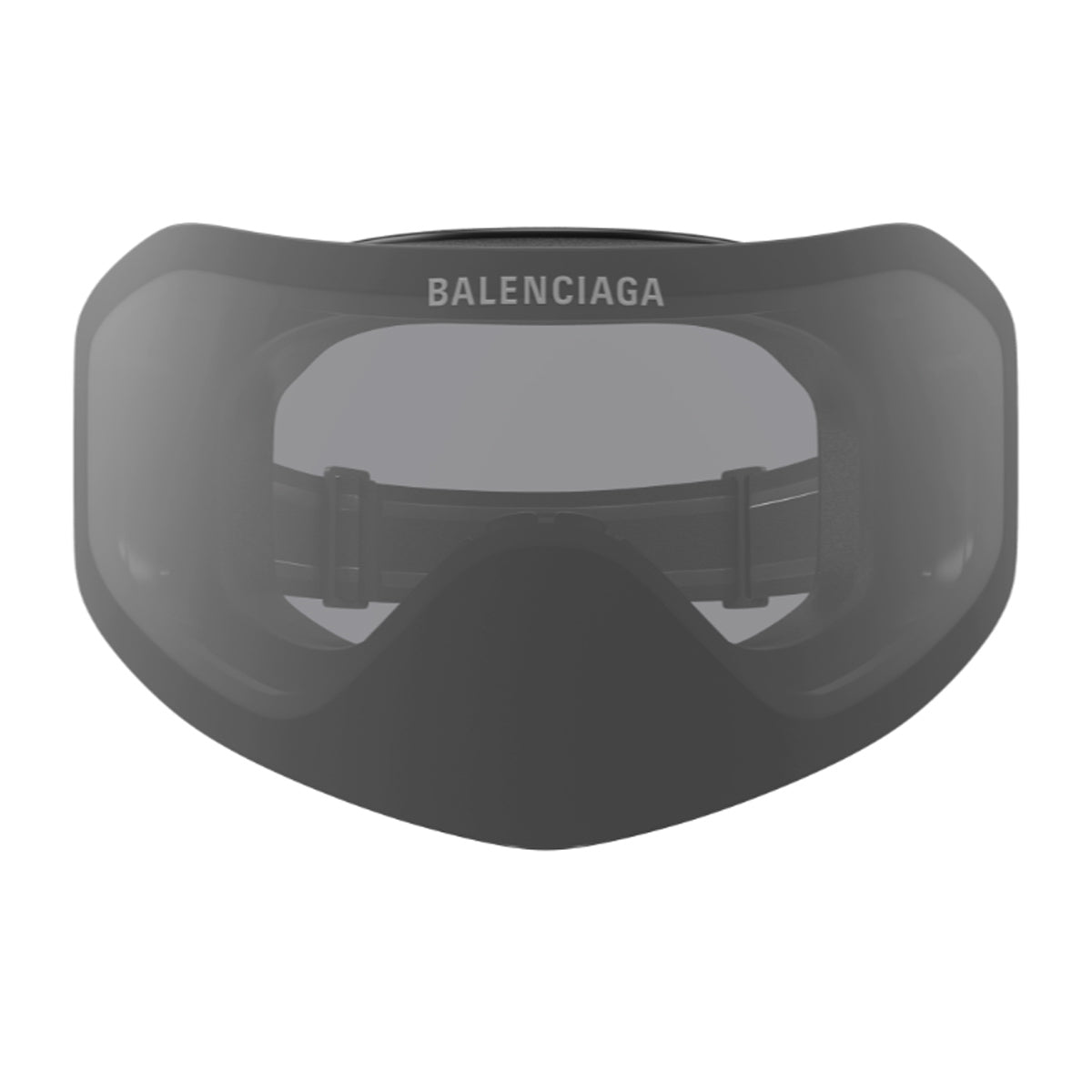 Balenciaga BB0379S Linea Extreme Ski Mask 001 Black Smoke Nero Nylon Injected Occhiali Da Sole