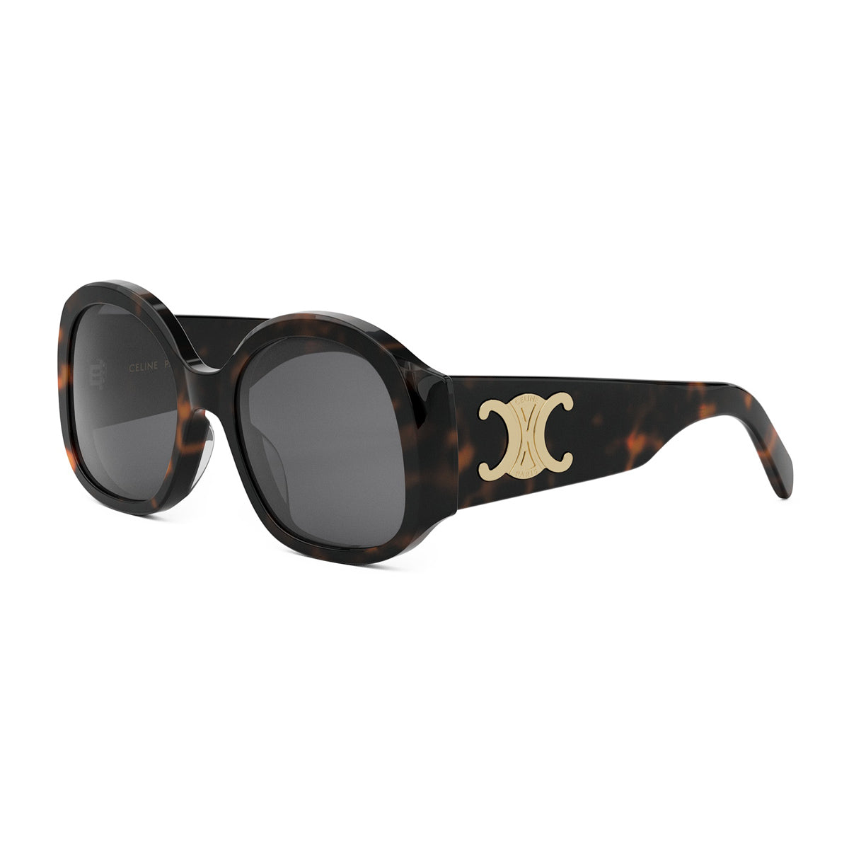 CELINE CL40305U Maxi Triomphe 52A Dark Havana Marrone Acetate Occhiali Da Sole