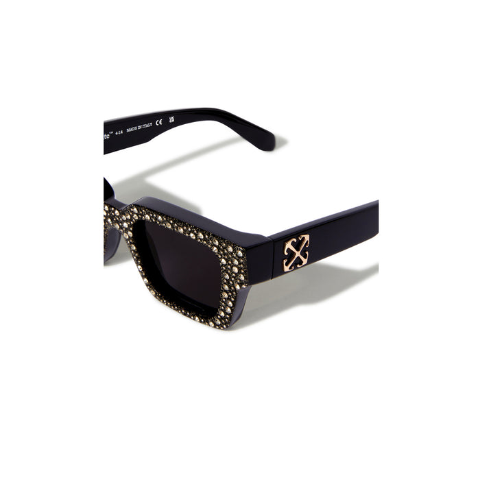 Off White OERI126 VIRGIL L 7607 Gold Dark Grey Nero Acetate Occhiali Da Sole