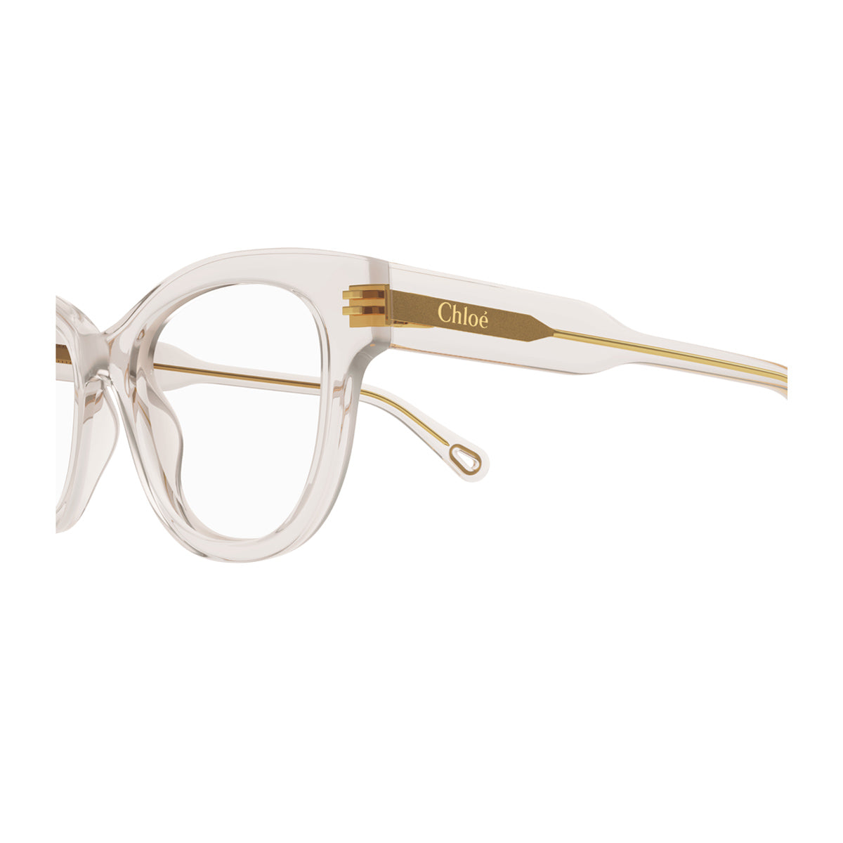 Chloé CH0162O Linea 010 Nude Transparent Rosa Acetate Occhiali Da Vista