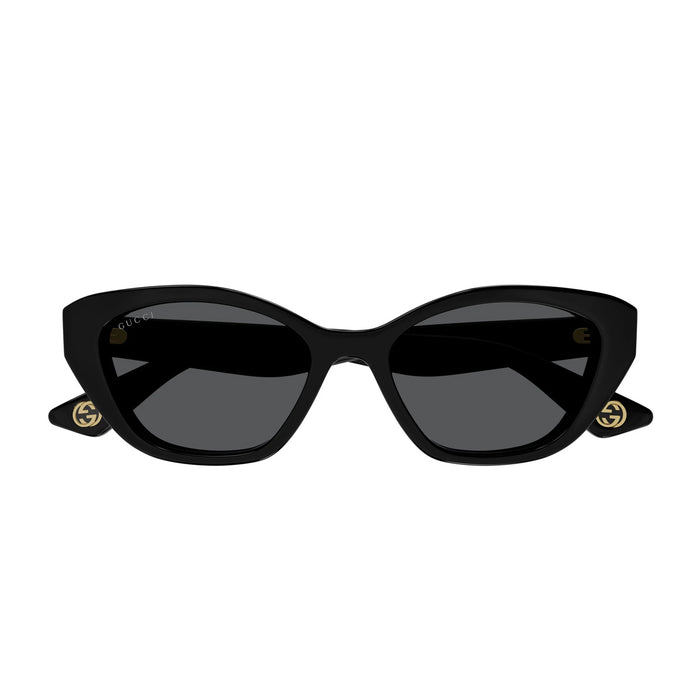 GG1638S LINEA LETTERING 001 black grey Nero Recycled Acetate Occhiali Sole
