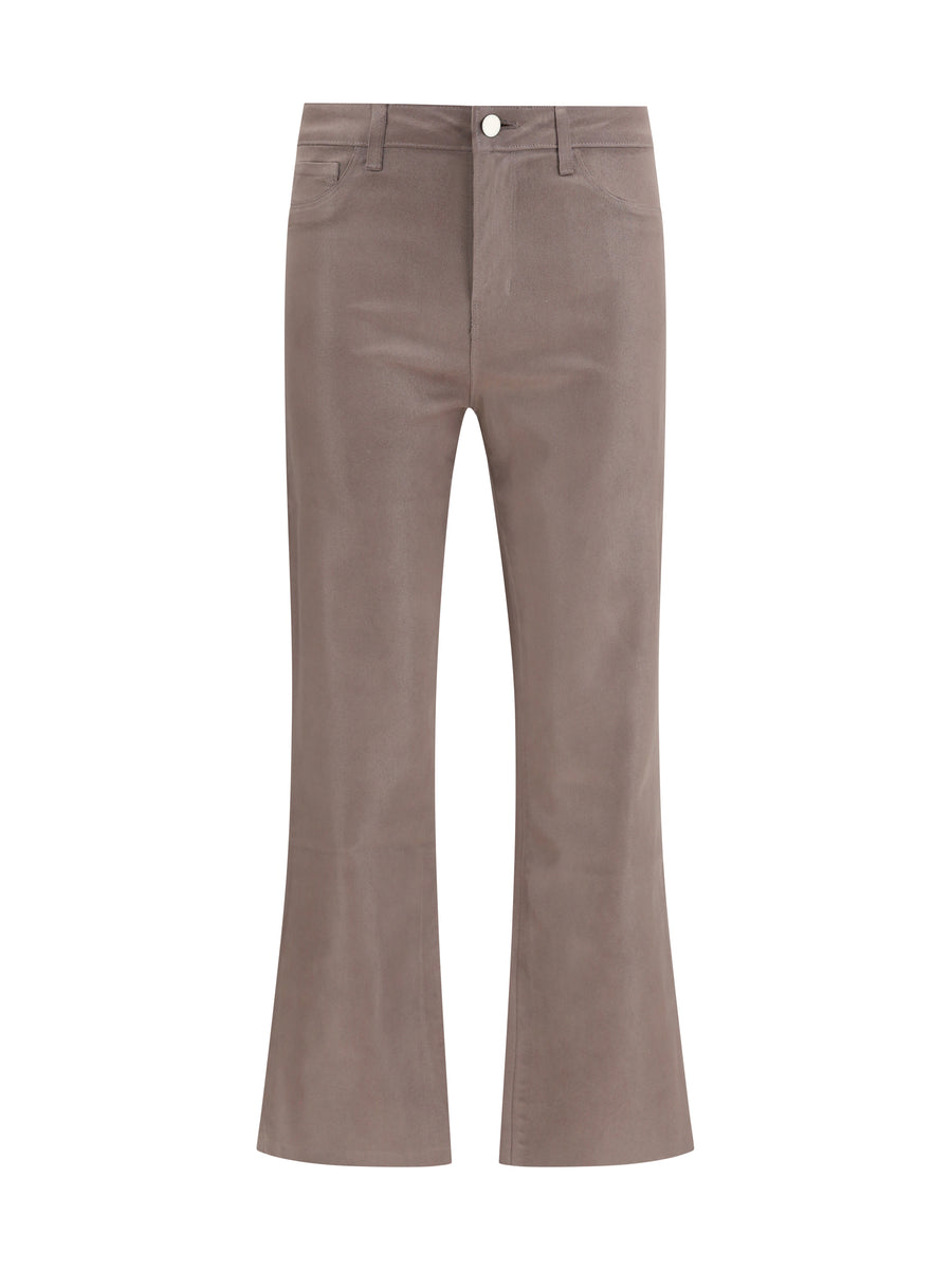 L'Agence 86% Cotton; 11% Elastane; 3% Spandex trousers in brown