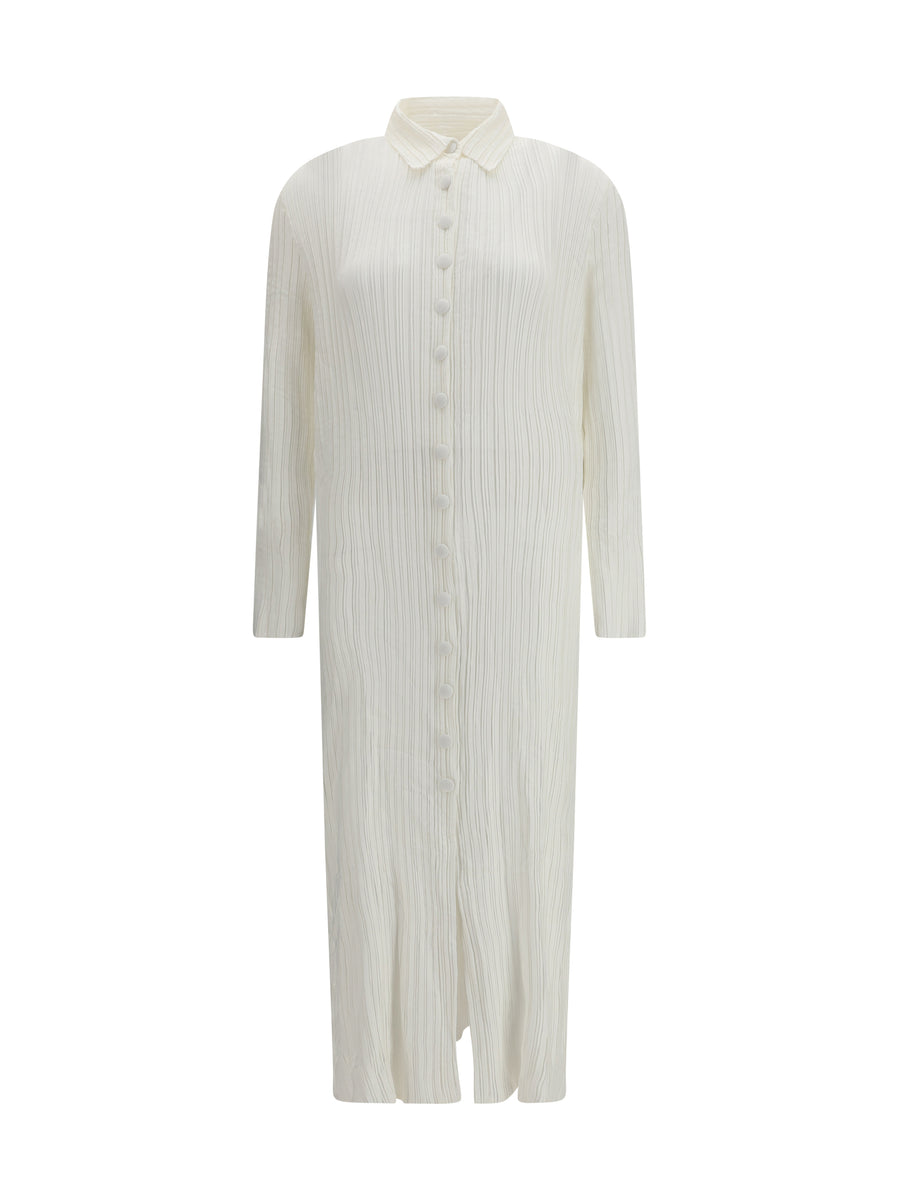 Gongdid Design 100% Polyester dress in white