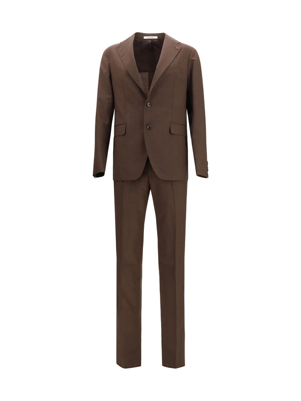 Tagliatore 100% Virgin Wool Fleece Ovis Aries suit in brown