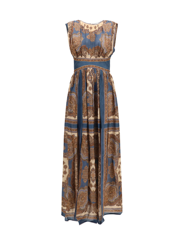 Zimmermann 100% Silk dress in navy