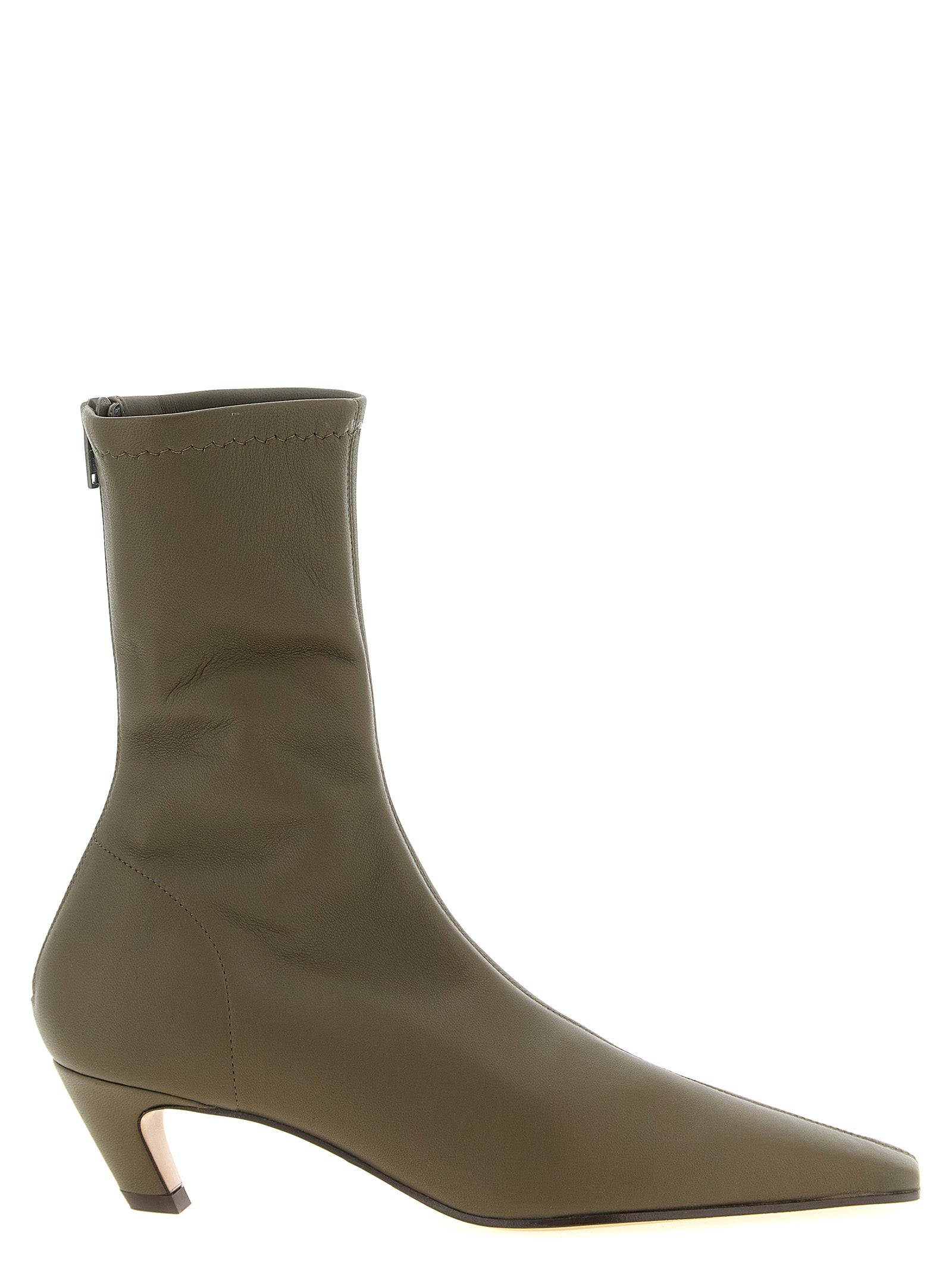 Arizona ankle boots Green Lambskin Boots