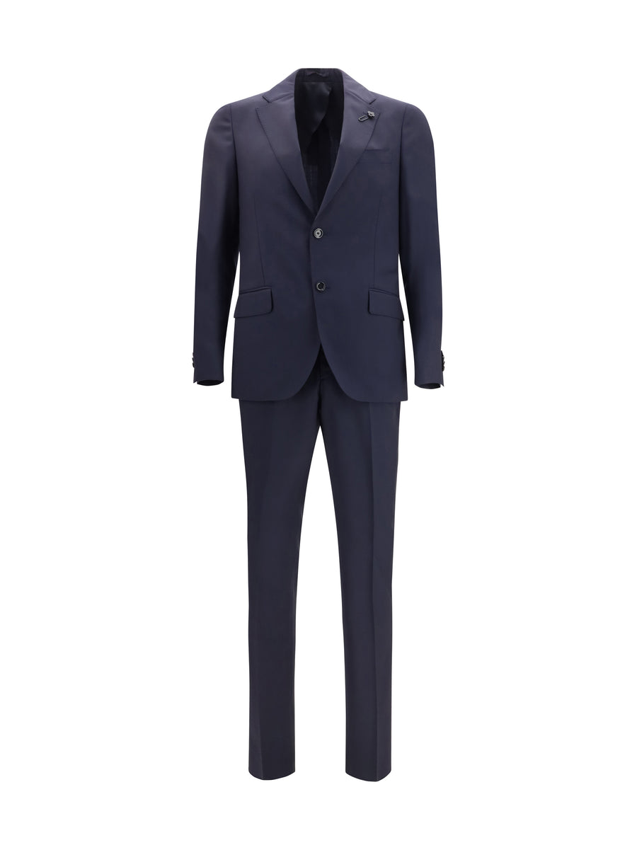 Lardini 100% Virgin Wool pant suit in navy