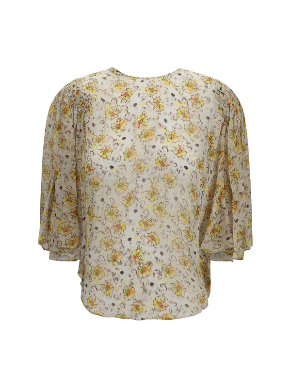 Marant Etoile 100% Viscose shirt in yellow
